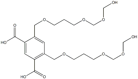 4,6-Bis(9-hydroxy-2,6,8-trioxanonan-1-yl)isophthalic acid Structure