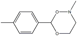 2-Methyl-6-(4-methylphenyl)-3,4-dihydro-2H-1,5,2-dioxazine Structure