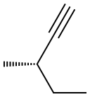 [S,(+)]-3-Methyl-1-pentyne 구조식 이미지