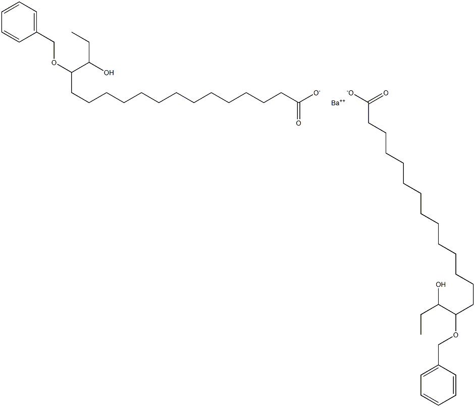 Bis(15-benzyloxy-16-hydroxystearic acid)barium salt 구조식 이미지