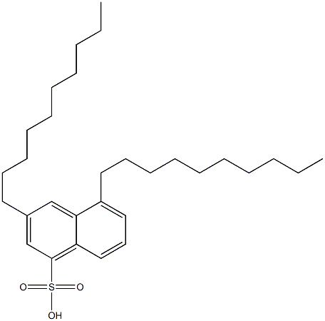 3,5-Didecyl-1-naphthalenesulfonic acid Structure