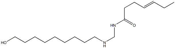 N-[[(9-Hydroxynonyl)amino]methyl]-4-heptenamide 구조식 이미지