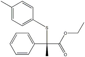 [S,(+)]-2-Phenyl-2-(p-tolylthio)propionic acid ethyl ester Structure