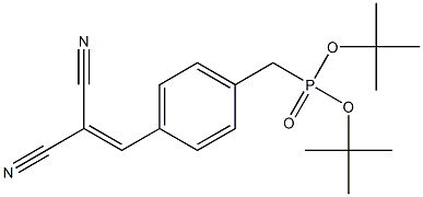 [4-(2,2-Dicyanoethenyl)phenyl]methylphosphonic acid di-tert-butyl ester 구조식 이미지