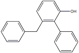 2-Phenyl-3-benzylphenol 구조식 이미지