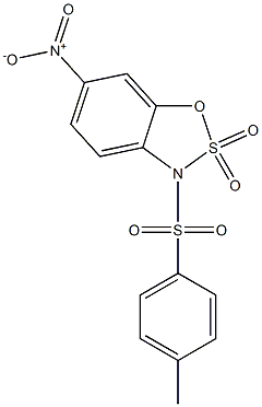 3-[(4-Methylphenyl)sulfonyl]-6-nitro-3H-1,2,3-benzoxathiazole 2,2-dioxide Structure