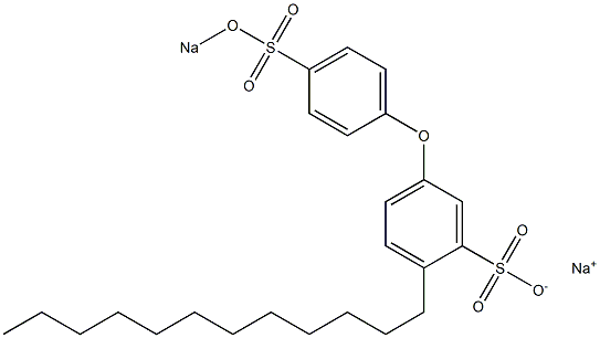 5-[4-(Sodiooxysulfonyl)phenoxy]-2-dodecylbenzenesulfonic acid sodium salt Structure