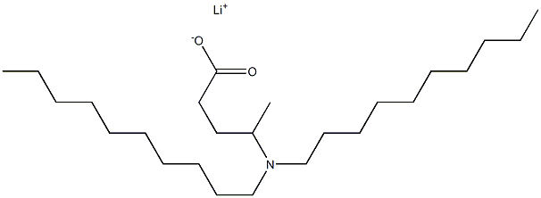 4-(Didecylamino)valeric acid lithium salt 구조식 이미지