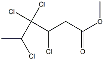 3,4,4,5-Tetrachlorohexanoic acid methyl ester Structure