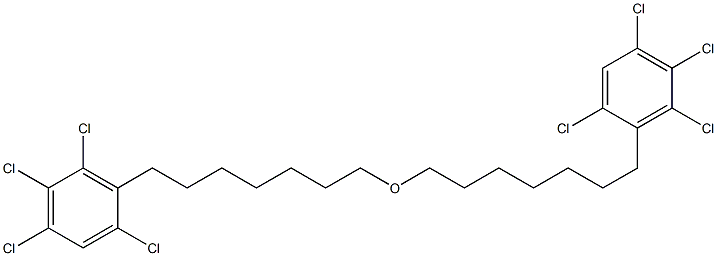 2,4,5,6-Tetrachlorophenylheptyl ether Structure