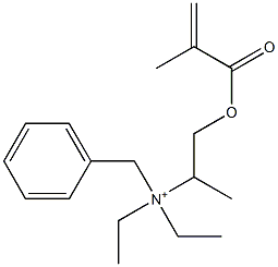 N,N-Diethyl-N-[1-methyl-2-(2-methyl-1-oxo-2-propenyloxy)ethyl]benzenemethanaminium Structure