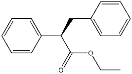 [R,(-)]-2,3-Diphenylpropionic acid ethyl ester 구조식 이미지