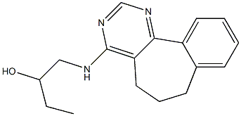 6,7-Dihydro-4-(2-hydroxybutylamino)-5H-benzo[6,7]cyclohepta[1,2-d]pyrimidine 구조식 이미지