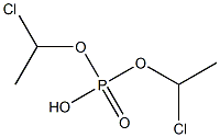 Phosphoric acid hydrogen bis(1-chloroethyl) ester Structure