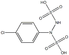 1-(p-Chlorophenyl)hydrazine-1,2-disulfonic acid Structure