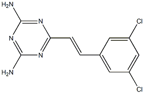 6-[3,5-Dichlorostyryl]-1,3,5-triazine-2,4-diamine Structure