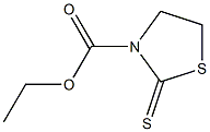 2-Thioxothiazolidine-3-carboxylic acid ethyl ester 구조식 이미지