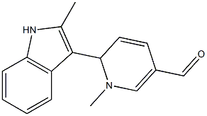 1,2-Dihydro-1-methyl-2-(2-methyl-1H-indol-3-yl)pyridine-5-carbaldehyde 구조식 이미지