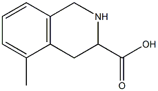 1,2,3,4-Tetrahydro-5-methylisoquinoline-3-carboxylic acid 구조식 이미지