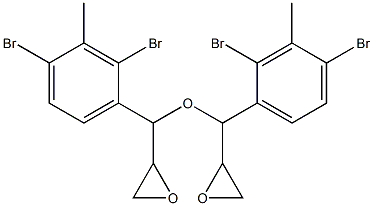 2,4-Dibromo-3-methylphenylglycidyl ether Structure