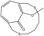 15-Methoxy-3,8-dithiabicyclo[8.3.2]pentadeca-1(13),10(15),11-trien-14-one 구조식 이미지