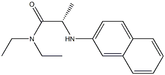 N1,N1-Diethyl-N2-(2-naphtyl)-L-alaninamide 구조식 이미지