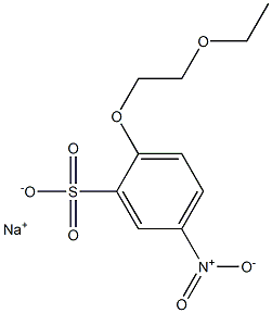 2-(2-Ethoxyethoxy)-5-nitrobenzenesulfonic acid sodium salt Structure