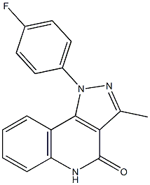 1-(4-Fluorophenyl)-3-methyl-1H-pyrazolo[4,3-c]quinolin-4(5H)-one 구조식 이미지