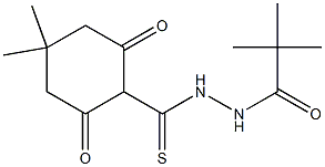 N'-Pivaloyl-4,4-dimethyl-2,6-dioxocyclohexanethiocarbohydrazide Structure