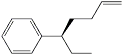 [R,(-)]-5-Phenyl-1-heptene 구조식 이미지