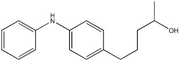 4-(4-Hydroxypentyl)phenylphenylamine Structure