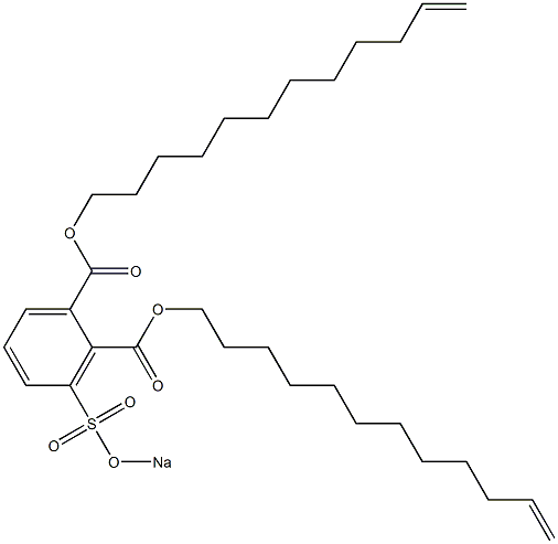 3-(Sodiosulfo)phthalic acid di(11-dodecenyl) ester Structure