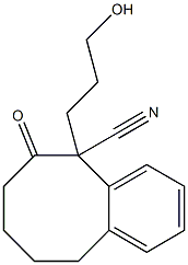 5-Cyano-5-(3-hydroxypropyl)-5,6,7,8,9,10-hexahydrobenzocycloocten-6-one Structure