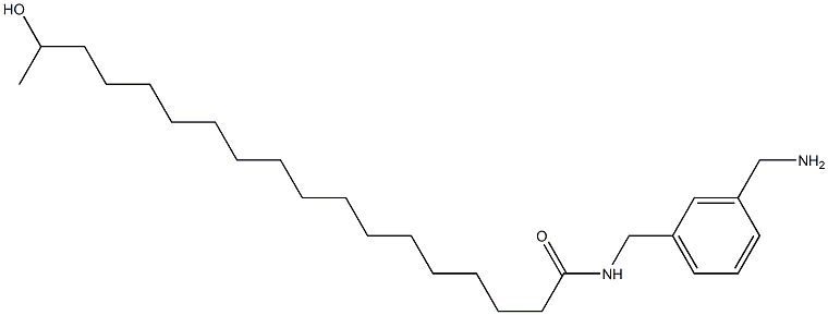 17-Hydroxy-N-(3-aminomethylbenzyl)stearamide Structure