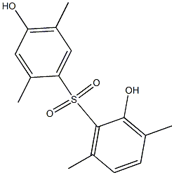 2,4'-Dihydroxy-2',3,5',6-tetramethyl[sulfonylbisbenzene] 구조식 이미지