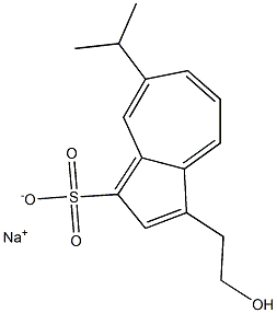 3-(2-Hydroxyethyl)-7-isopropyl-1-azulenesulfonic acid sodium salt Structure