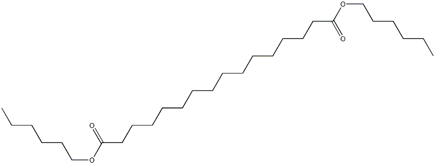 Hexadecanedioic acid dihexyl ester 구조식 이미지