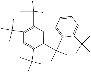 2-(2,4,5-Tri-tert-butylphenyl)-2-(2-tert-butylphenyl)propane 구조식 이미지