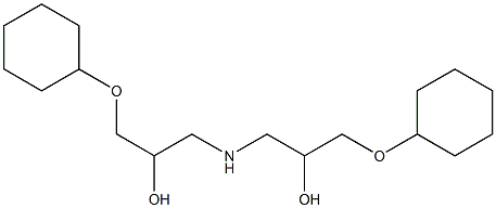1,1'-Iminobis[3-(cyclohexyloxy)-2-propanol] Structure