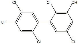 2,2',4',5,5'-Pentachlorobiphenyl-3-ol 구조식 이미지