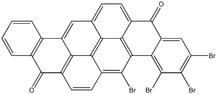 2,3,4,5-Tetrabromo-8,16-pyranthrenedione 구조식 이미지