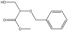 3-Hydroxy-2-(benzyloxy)propanoic acid methyl ester Structure