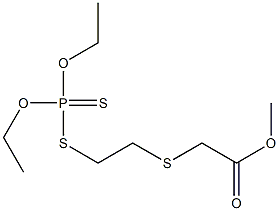 [2-[(Diethoxyphosphinothioyl)thio]ethylthio]acetic acid methyl ester Structure