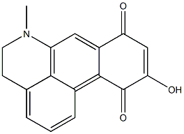 5,6-Dihydro-10-hydroxy-6-methyl-4H-dibenzo[de,g]quinoline-8,11-dione Structure