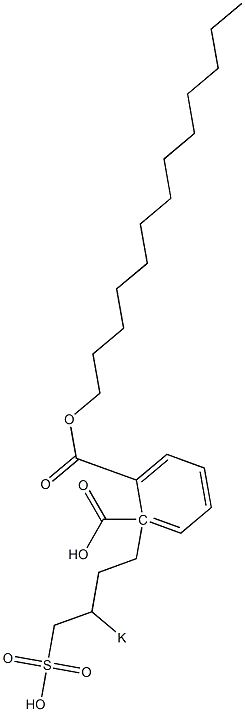Phthalic acid 1-tridecyl 2-(3-potassiosulfobutyl) ester 구조식 이미지