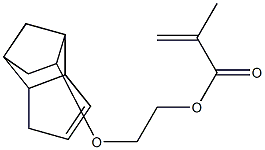 Methacrylic acid 2-(tricyclo[5.2.1.02,6]dec-3-en-9-yloxy)ethyl ester Structure