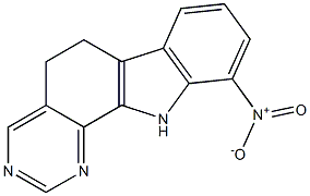 10-Nitro-6,11-dihydro-5H-pyrimido[4,5-a]carbazole 구조식 이미지