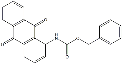 1,4-Dihydro-1-(benzyloxycarbonylamino)-9,10-anthraquinone 구조식 이미지