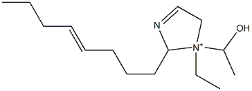 1-Ethyl-1-(1-hydroxyethyl)-2-(4-octenyl)-3-imidazoline-1-ium 구조식 이미지