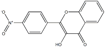 2-(4-Nitrophenyl)-3-hydroxy-4H-1-benzopyran-4-one Structure